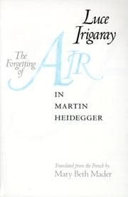 Tapa de The Forgetting of Air in Martin Heidegger