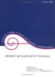 Tapa de Abelian groups and modules