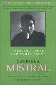 Tapa de Selected prose and prose-poems