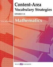 Tapa de Content-area Vocabulary Strategies For Mathematics (Content-Area Reading, Writing, Vocabulary for Math Series (5-6) Ser)