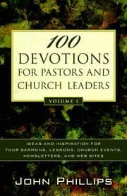 Tapa de 100 Devotions for Pastors and Church Leaders, Vol. 1