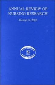Tapa de Annual Review of Nursing Research, 2001