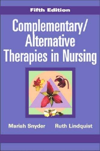 Tapa de Complementary/alternative therapies in nursing