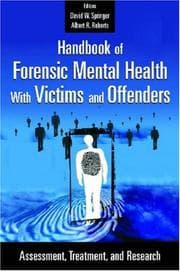 Tapa de Handbook of forensic mental health with victims and offenders