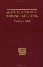 Tapa de Annual Review of Nursing Education 2003 (Annual Review of Nursing Education)