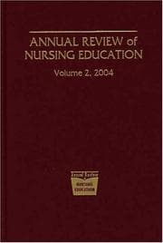 Tapa de Annual Review of Nursing Education