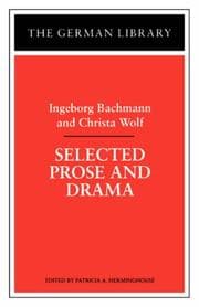 Tapa de Selected prose and drama