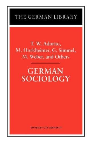 Tapa de German sociology