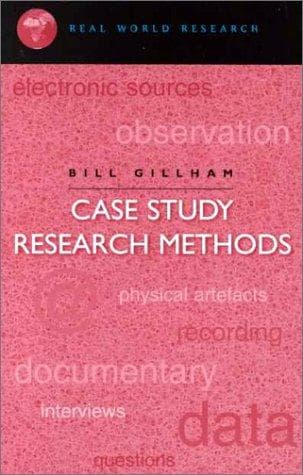 Tapa de Case Study Reseach Methods (Real World Research)