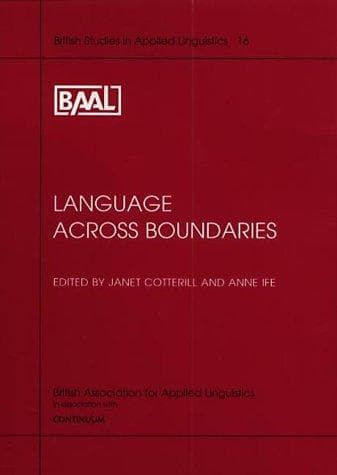Tapa de Language Across Boundaries (British Studies in Applied Linguistics)