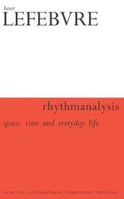 Tapa de Rhythmanalysis