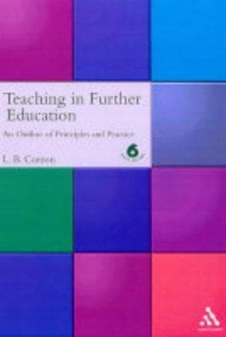 Tapa de Teaching in further education