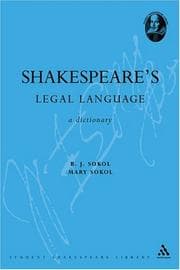 Tapa de Shakespeare's legal language