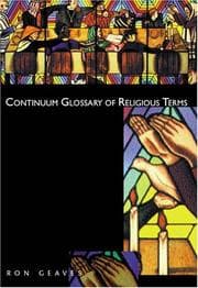 Tapa de Continuum Glossary Of Religious Terms