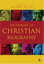 Tapa de Dictionary Of Christian Biography
