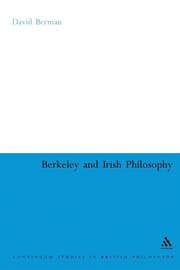 Tapa de Berkeley And Irish Philosophy (Continuum Studies in British Philosophy)
