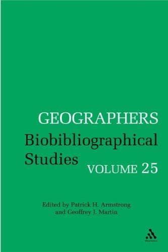 Tapa de Geographers - Biobibliographical Studies