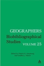 Tapa de Geographers - Biobibliographical Studies