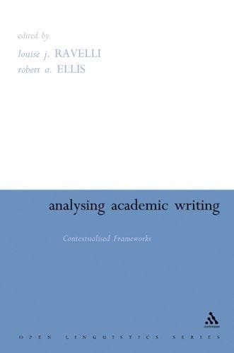 Tapa de Analysing Academic Writing