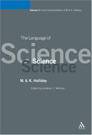 Tapa de The language of science