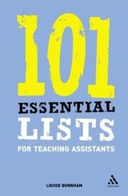 Tapa de 101 Essential Lists for Teaching Assistants (101 Essential Lists (Continuum))