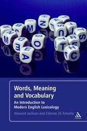 Tapa de Words, meaning and vocabulary