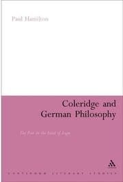Tapa de Coleridge and German Philosophy