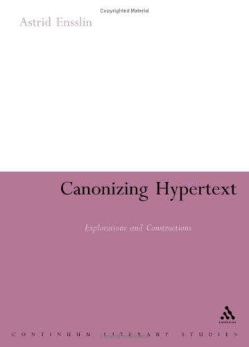 Tapa de Canonising Hypertext