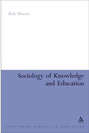 Tapa de Sociology of Knowledge and Education
