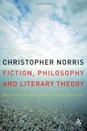 Tapa de Fiction, Philosophy and Literary Theory