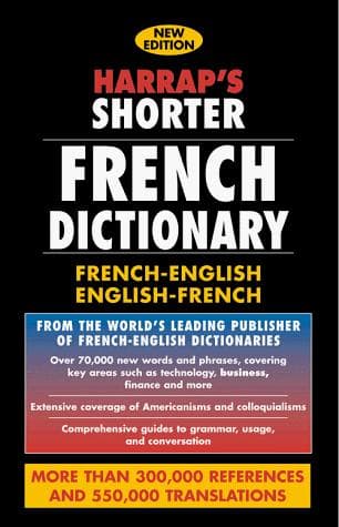 Tapa de Harrap's Shorter French Dictionary