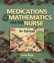 Tapa de Medications and mathematics for the nurse