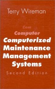 Tapa de Computerized maintenance management systems