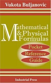 Tapa de Applied Mathematical and Physical Formulas Pocket Reference