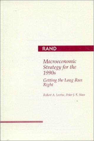 Tapa de Macroeconomic strategy for the 1990s