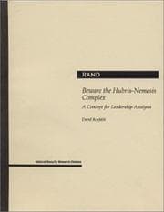 Tapa de Beware the hubris-nemesis complex