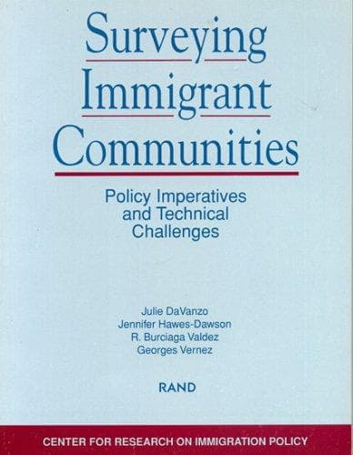 Tapa de Surveying immigrant communities