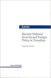 Tapa de Russian national security and foreign policy in transition