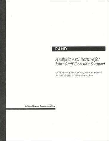 Tapa de Analytic architecture for Joint Staff decision support