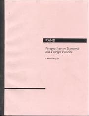 Tapa de Perspectives on economic and foreign policies