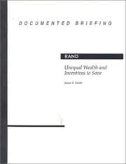 Tapa de Unequal wealth and incentives to save