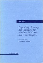 Tapa de Organizing, training, and equipping the Air Force for crises and lesser conflicts