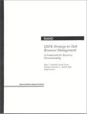 Tapa de USFK Strategy-to-Tasks Resource Management