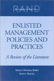 Tapa de Enlisted management policies and practices
