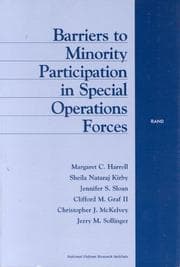 Tapa de Barriers to Minority Participation in Special Operations (MR-1042)