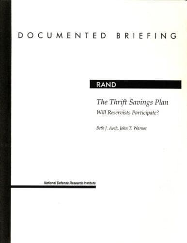 Tapa de The thrift savings plan