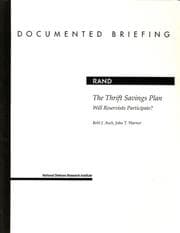 Tapa de The thrift savings plan
