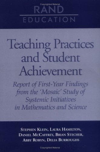 Tapa de Teaching practices and student achievement