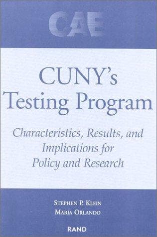 Tapa de CUNY's testing program