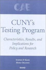 Tapa de CUNY's testing program